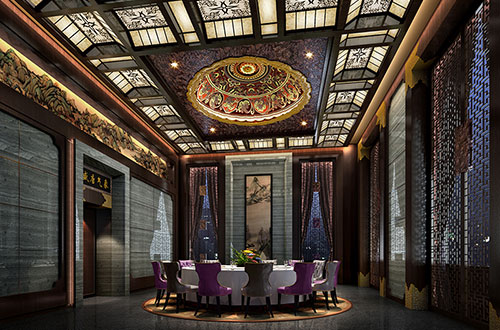 志丹低调奢华的新中式酒店设计效果图